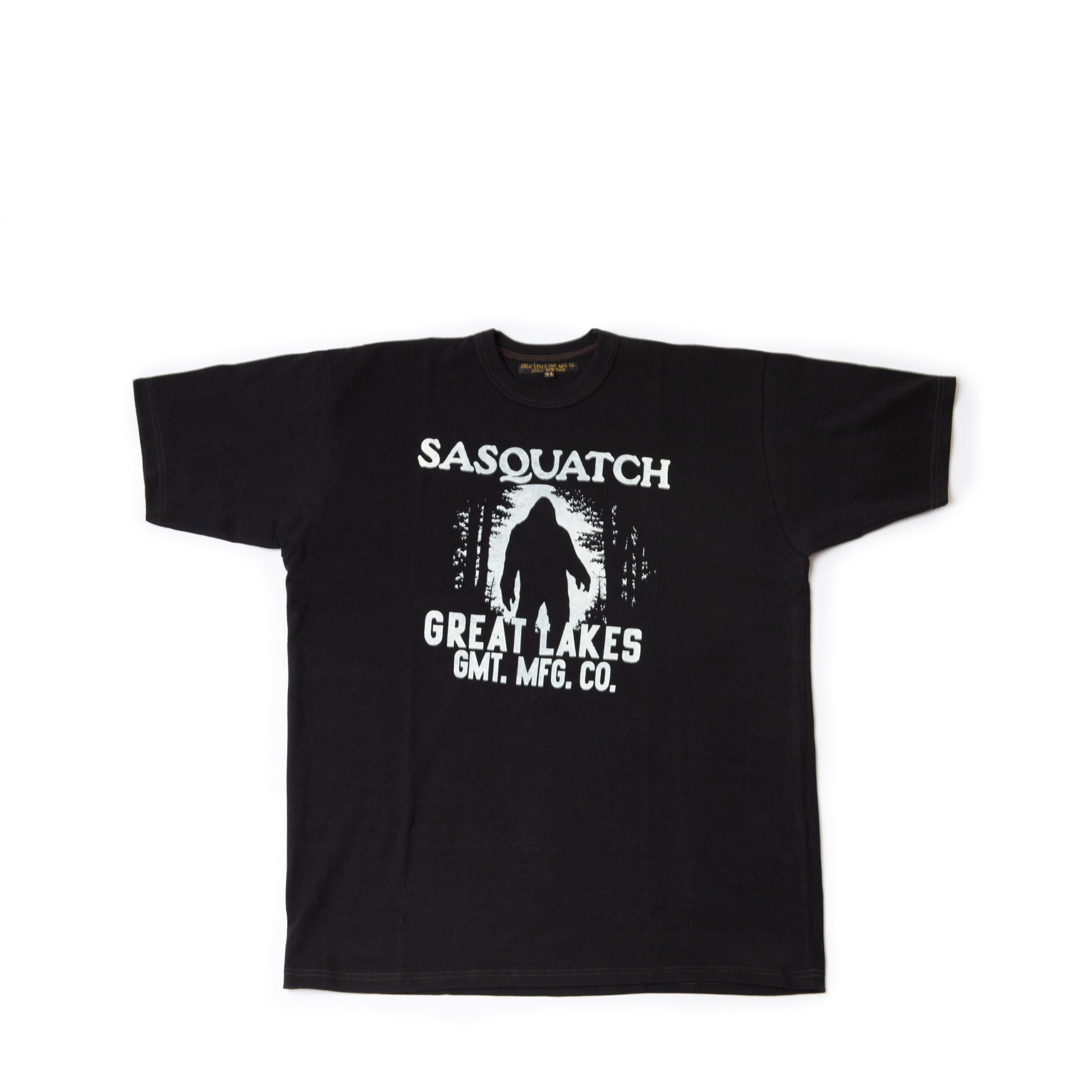 [GREAT LAKES GMT. MFG. Co.] Short Sleeve Tee &quot;SASQUATCH&quot; (Shady Black)