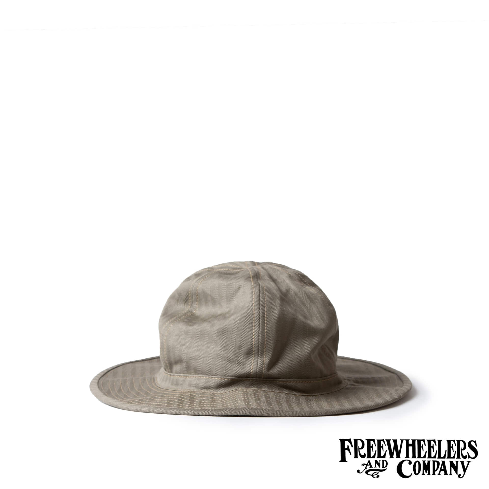 [The Union Special Overalls]Military Hat&quot;FIELD HAT&quot;(Olive Herringbone)