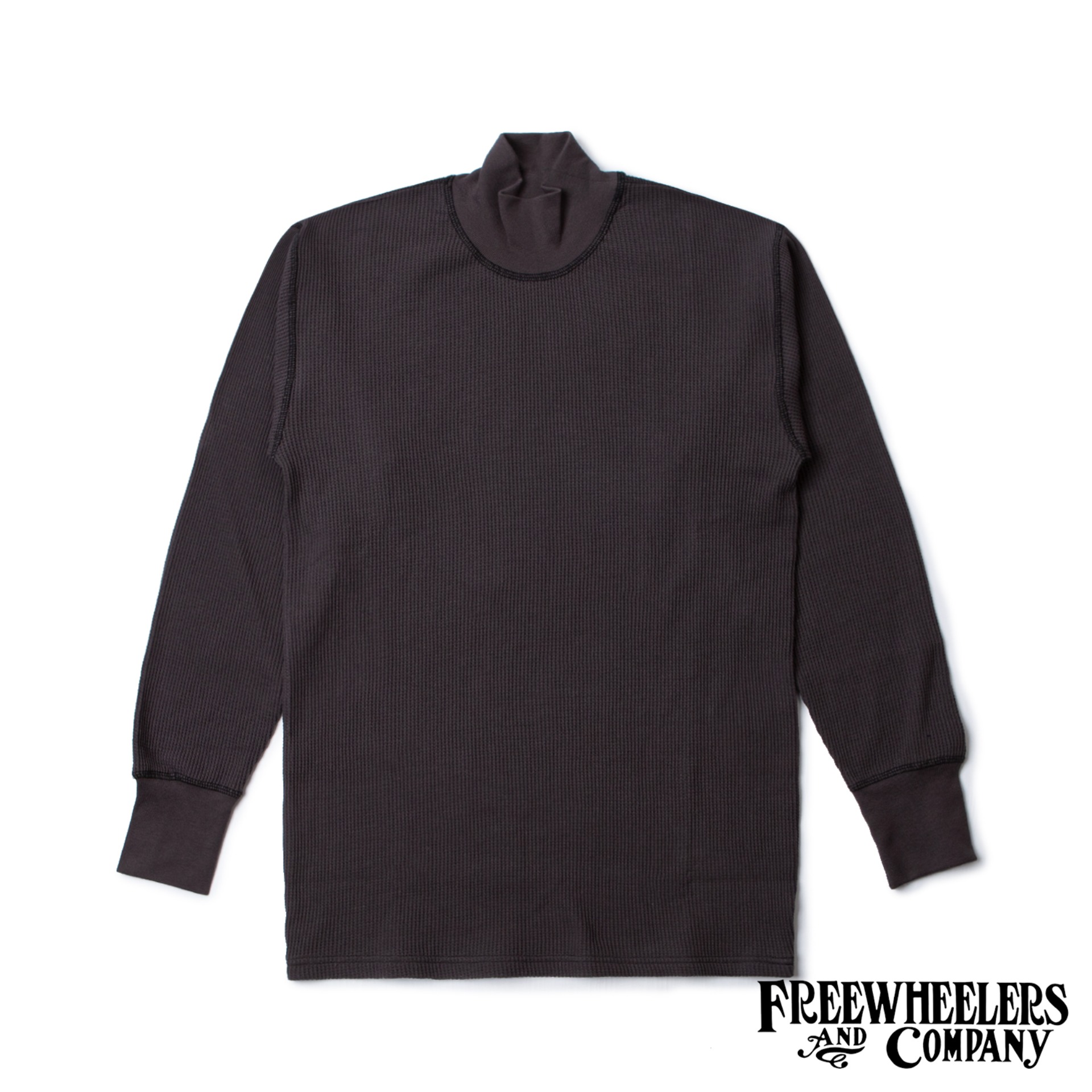 [Power Wear]Long Sleeve T-Shirt&quot;HIGH NECK THERMAL&quot;(Black)