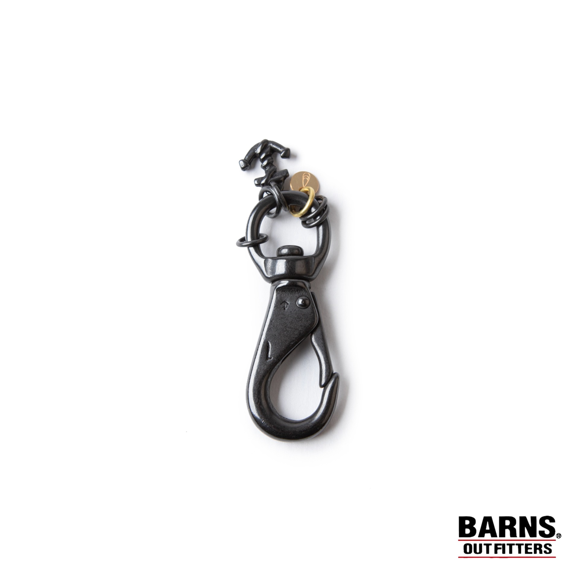 BUTTON WORKS BLACK LINE SWIVEL ANCHOR RING HOOK