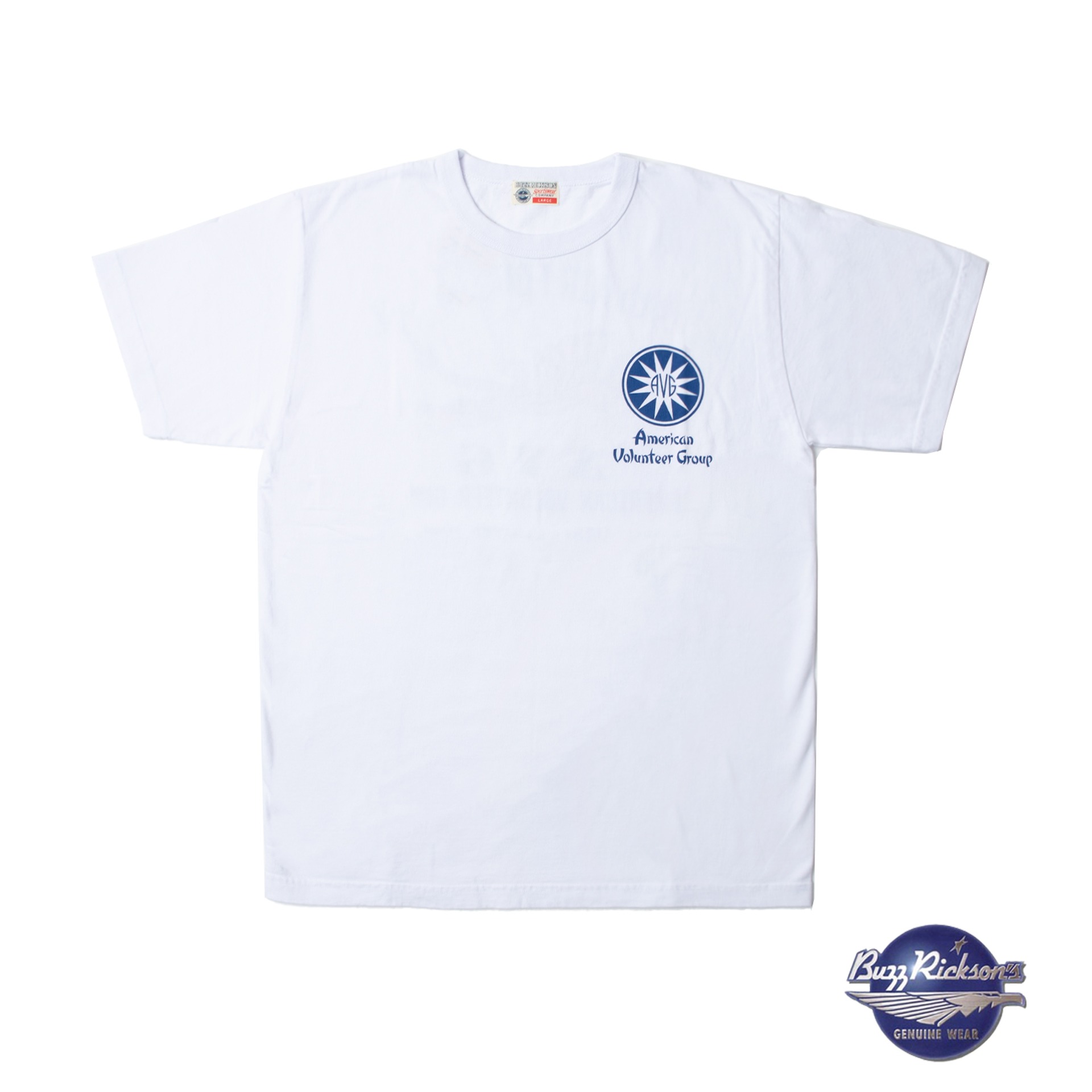 LOOPWHEEL S/S MILITARY TEE &quot;14th AIR FORCE ASSOCIATION” (White)