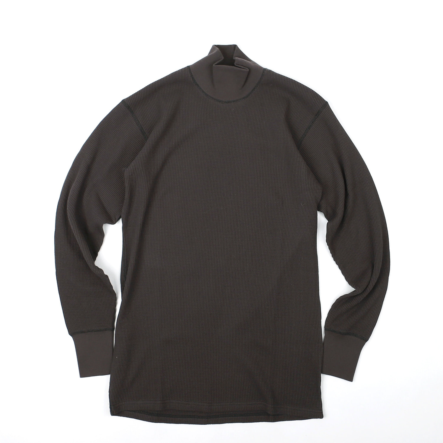 [Power Wear]Long Sleeve T-Shirt&quot;HIGH NECK THERMAL&quot; (Black)