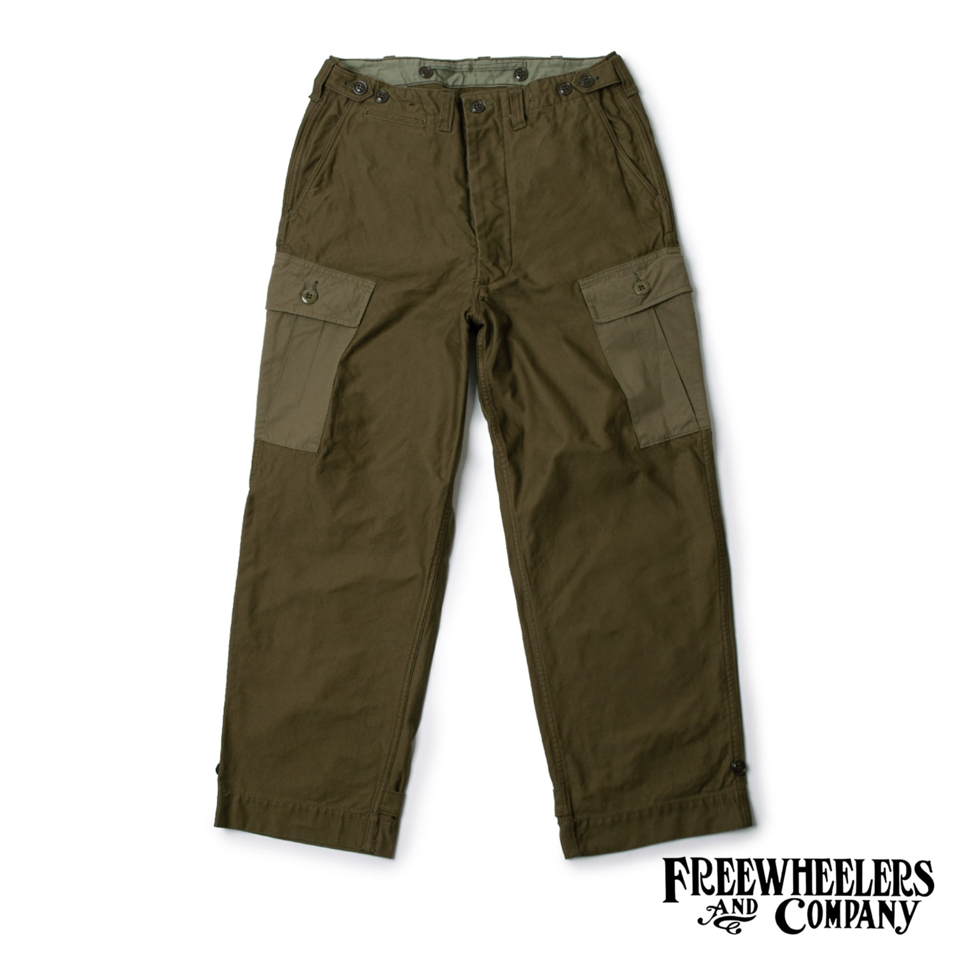 [UNION SPECIAL OVERALLS]Military Trousers&quot;M-1943 MODIFIED&quot; TROUSERS(Olive) -RESTOCK-