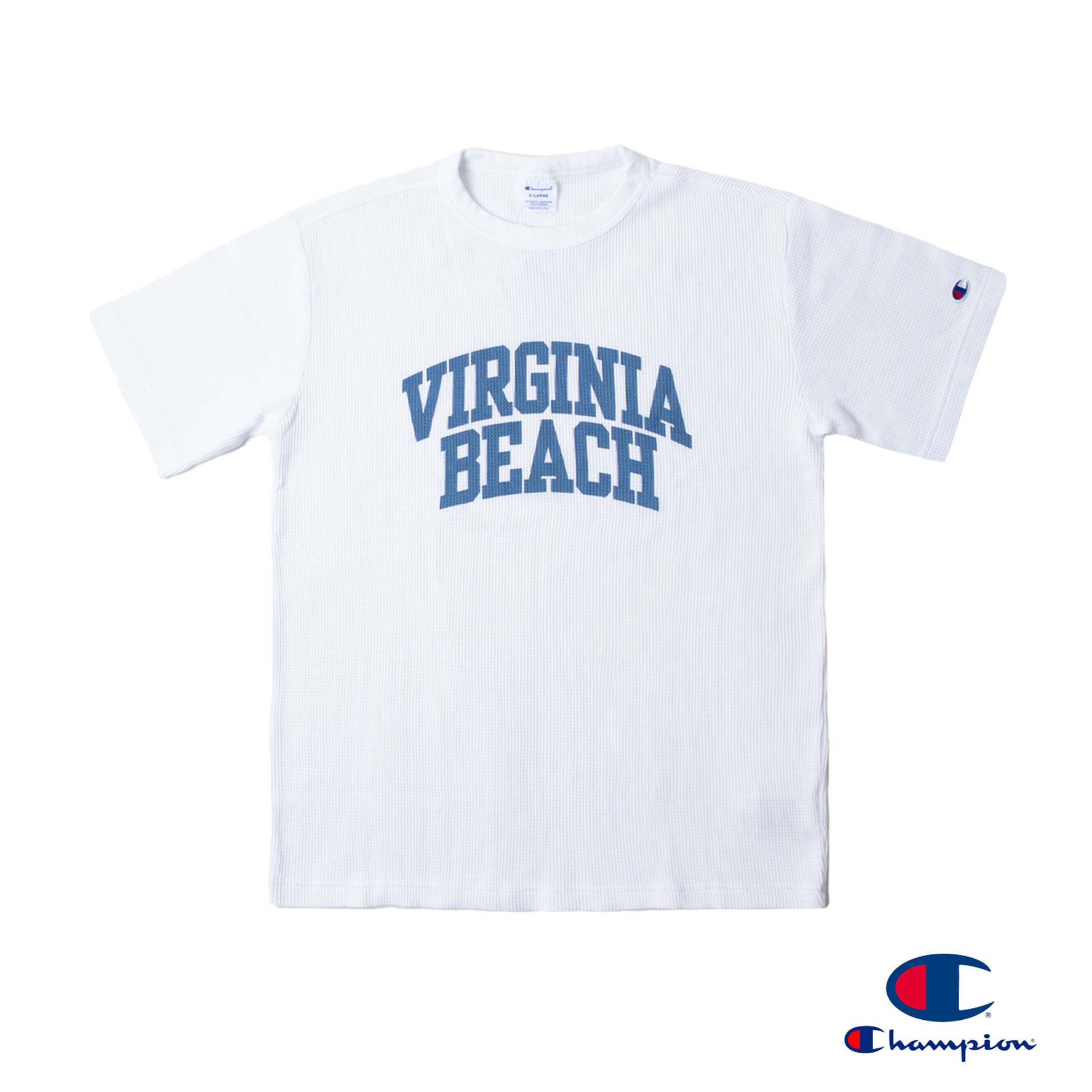 WAFFLE S/S TEE &quot;VIRGINIA&quot; (White)